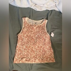 NWT Anthropologie Floral Sleeveless Top